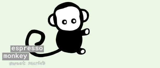 Line drawing of cute monkey