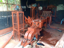 A four-disc "McKinnon" style depulper used to process whole cherries down to the green coffee seeds. This is from another Kirinyaga factory, not Karani (we haven't visited).