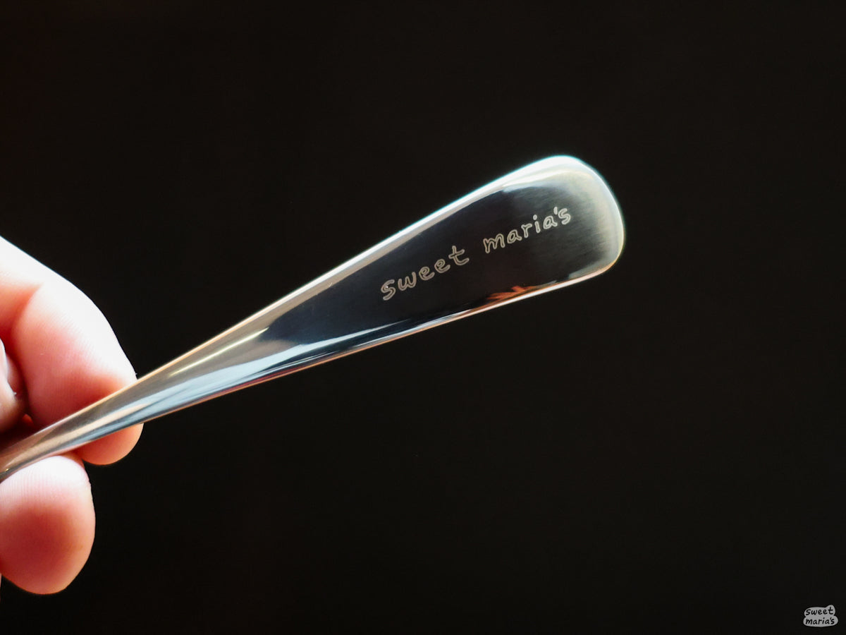The Buena Suerte Cupping Spoon also has our logo laser-etched at the tip of its handle!